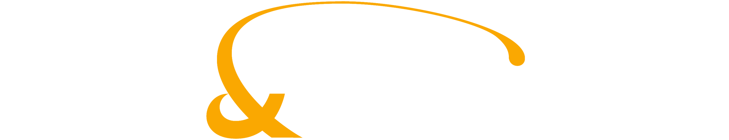 Gold ampersand from the We & Goliath logo