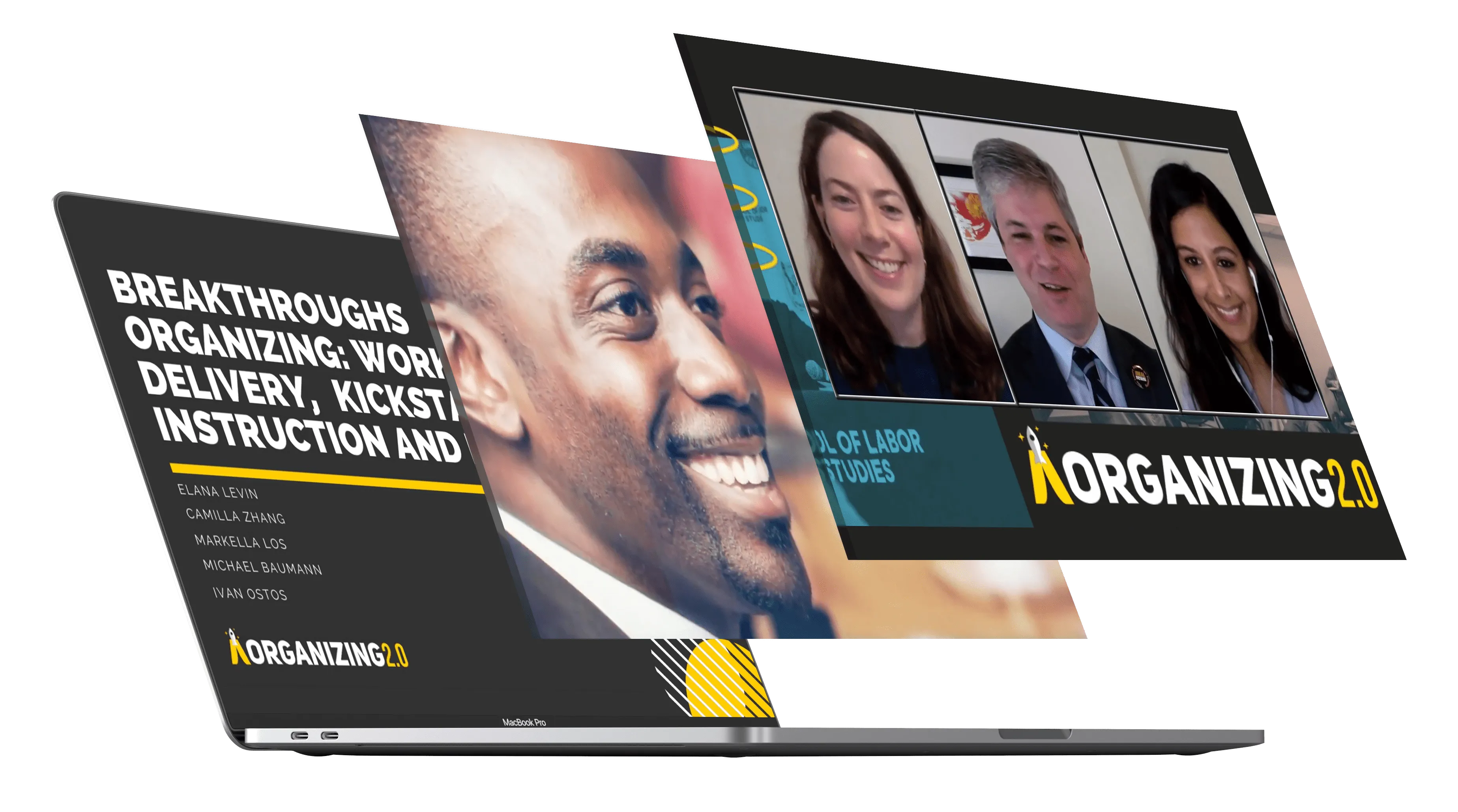 Organizing 2.0 virtual conference sessions on a laptop
