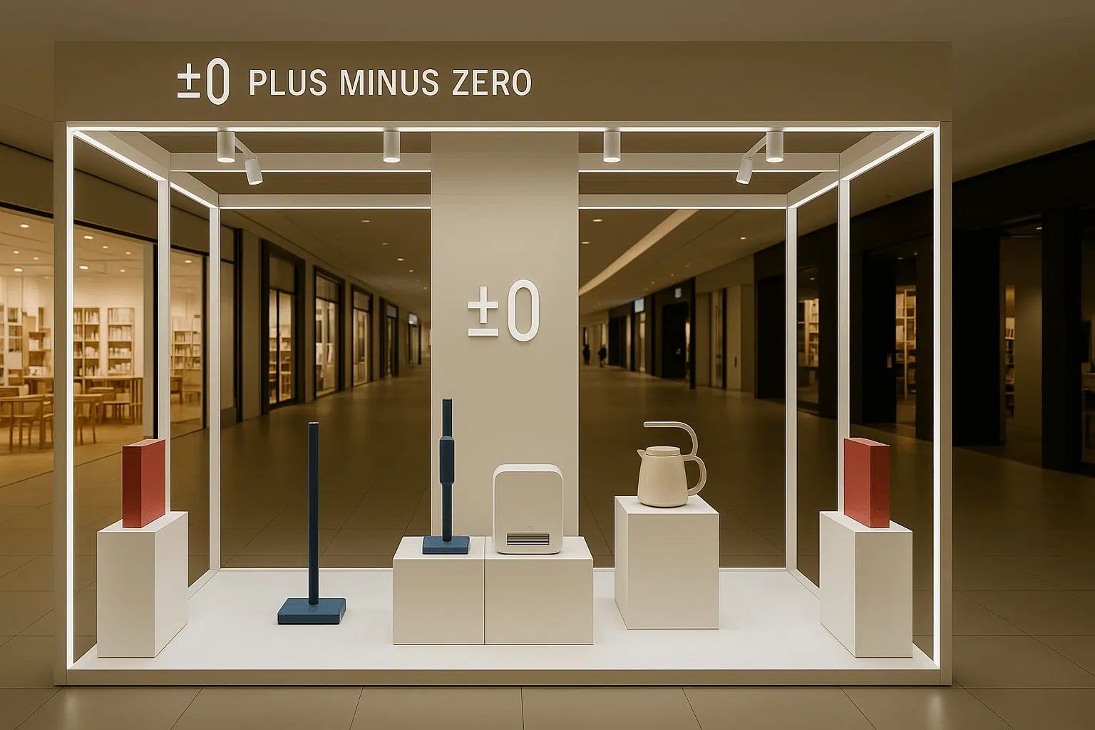 Minimal pop-up retail shop front