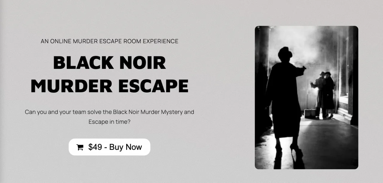 Black Noir Murder Escape