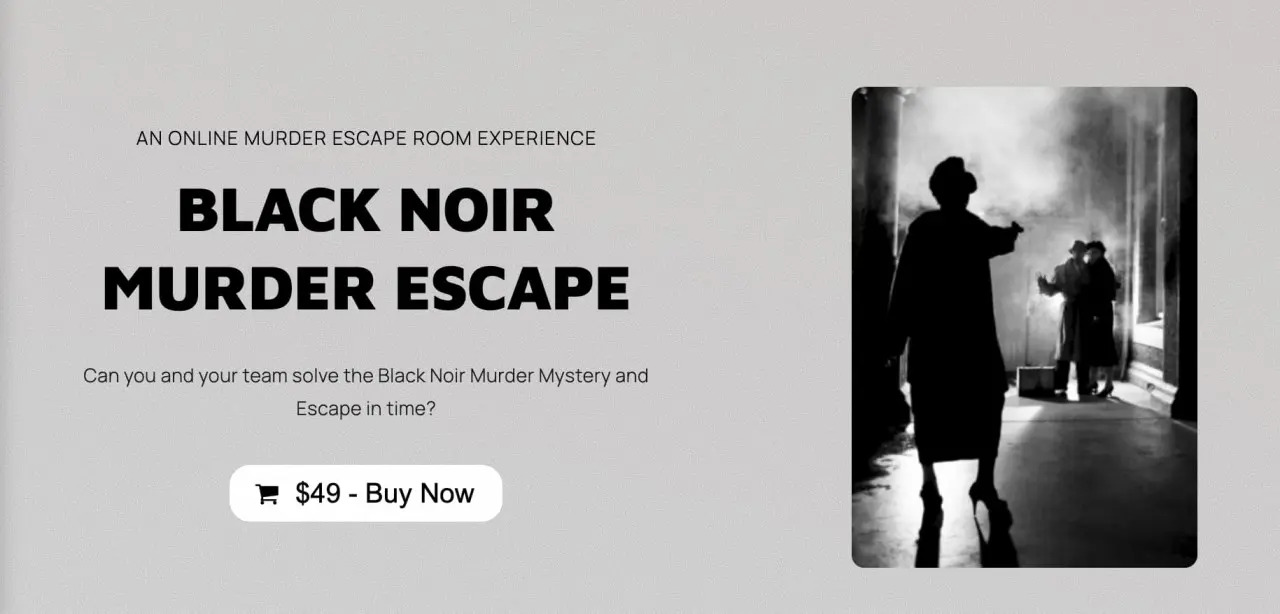 Black Noir Murder Escape