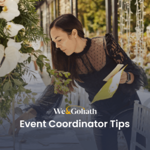Event Coordinator Tips: A Guide to Planning Success A woman in a black dress.