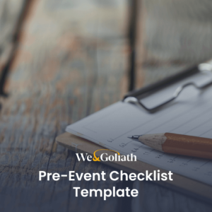 Pre - event checklist template.
