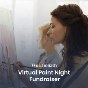 Virtual paint night fundraiser.