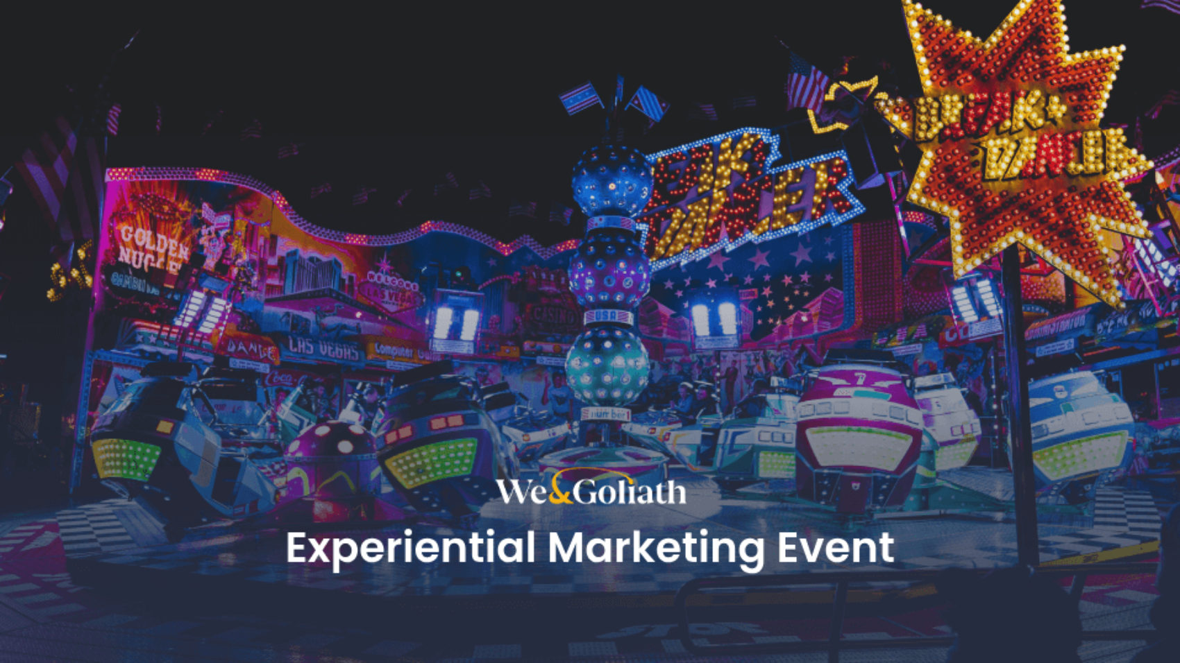An advertisement for an experiential marketing event.