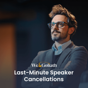last-minute-speaker-cancellation