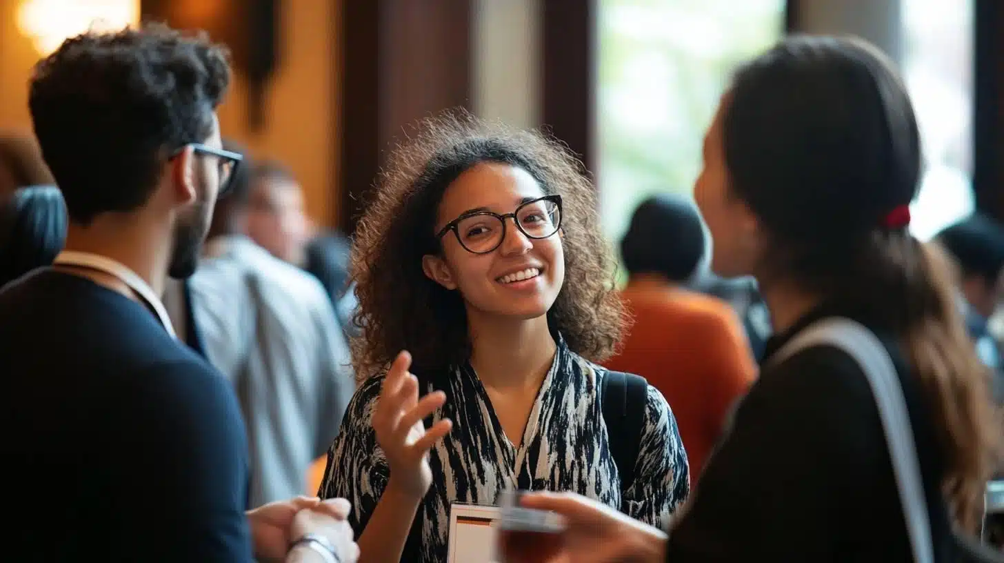 Diverse Participants Engaging at an Event